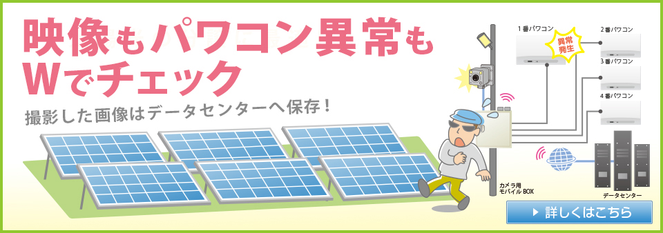 映像もパワコン異常もWでチェック